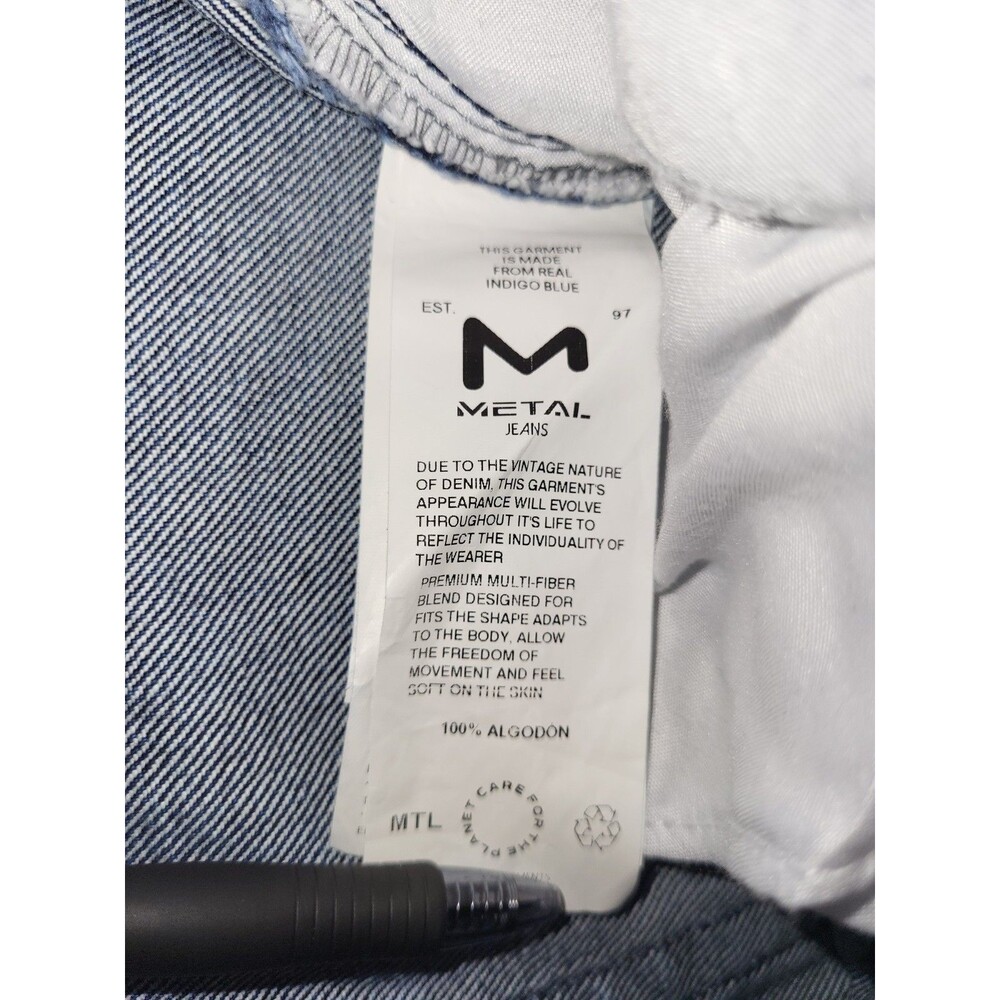 Vintage Genes 1891 Metal Jeans Mens 36x30 Regular Classic Fit Blue Cotton Denim - Picture 5 of 7